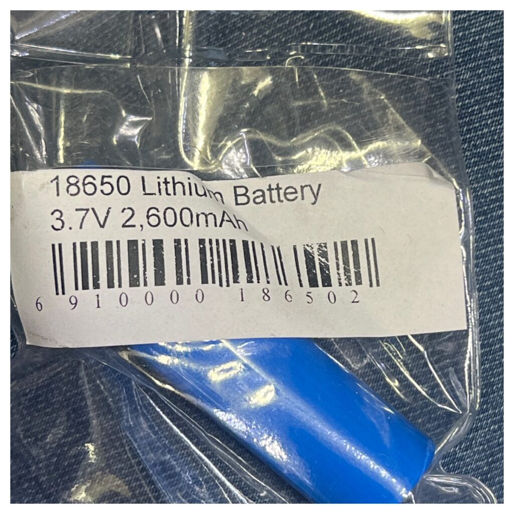 18650 Lithium Battery 3.7 V 2600Mah