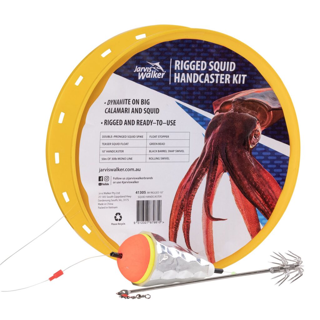 Jarvis Walker Rigged 10" Squid Handcaster Kit