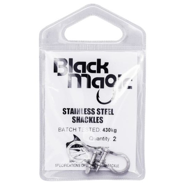 Black Magic Stainless Stel Shackle 430Kg (Pack Of 2)