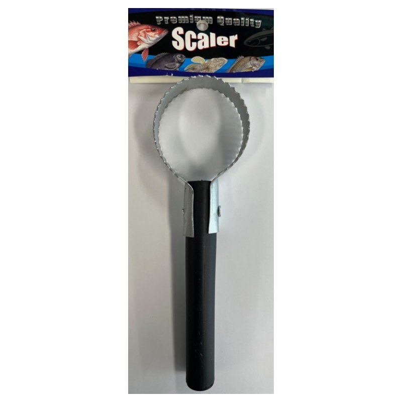 Cobalt Blue Plastic handle Fish Scaler