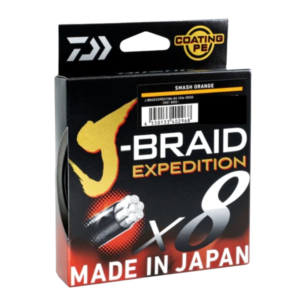 Daiwa J-BRAID Expedition X8 150M ORANGE