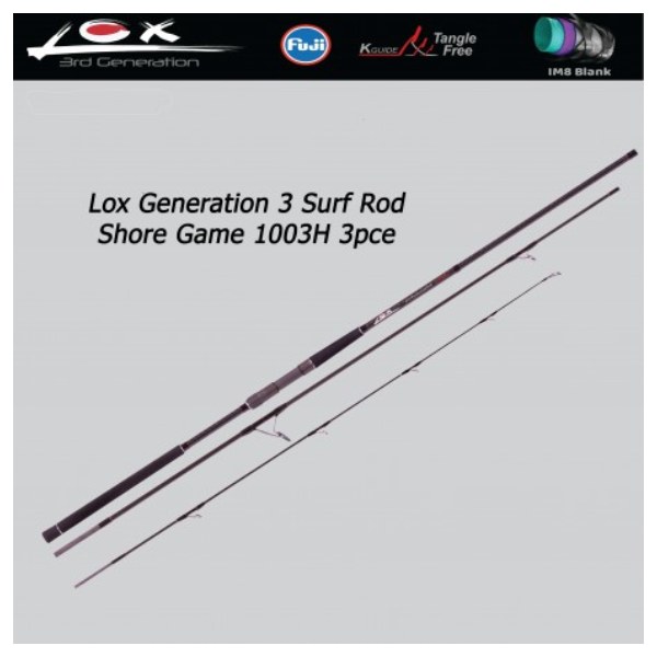 Lox 3rd Gen Shore Game Rod 1003H
