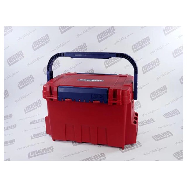Meiho Bucket Mouth 9000 Red Tackle Box