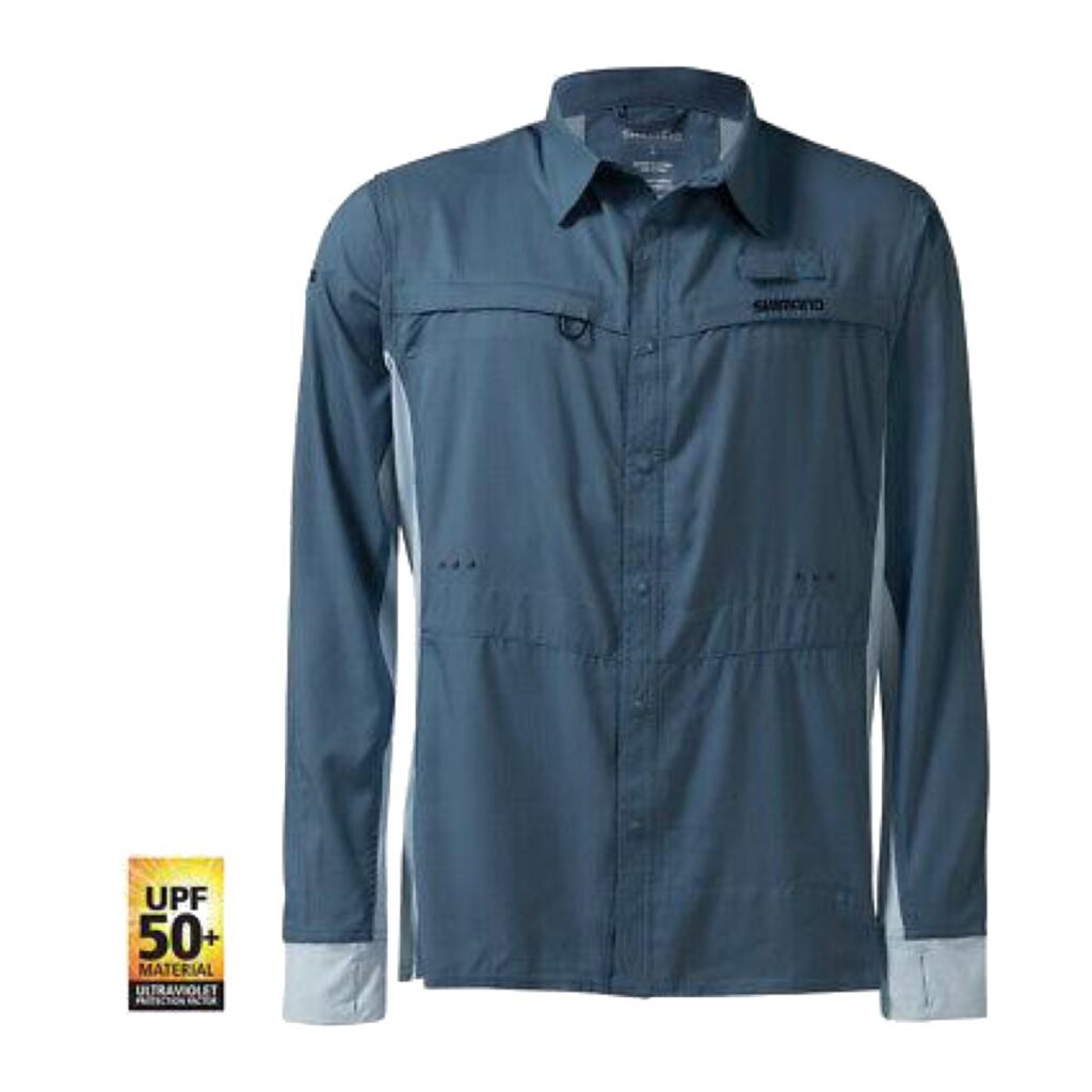 Shimano 2025 Pro Stretch Navy Vented Fishing Shirt