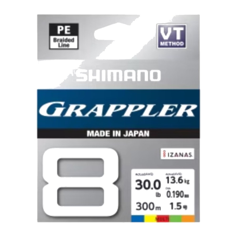 Shimano Grappler 8 Premium PE ( Multi Colour) 300m