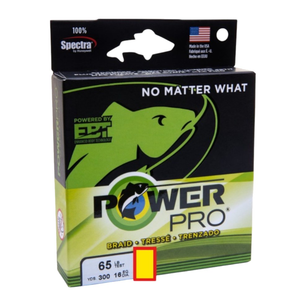 Shimano Power Pro Braid 300 Yds (Yellow)