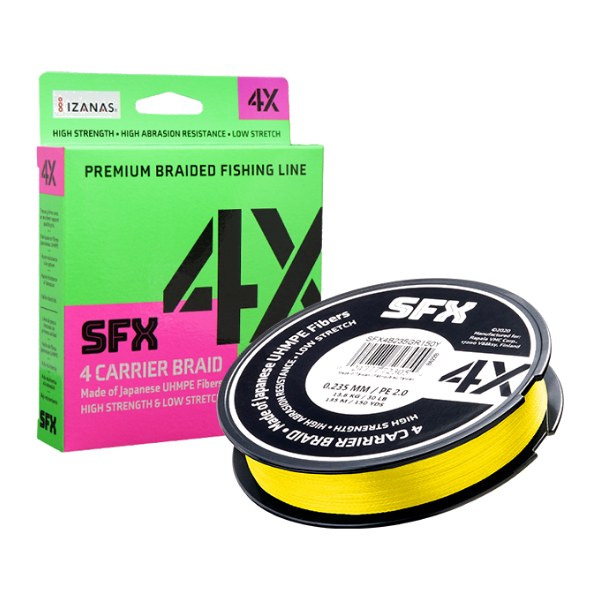Sufix Sfx 4X Braided Line 300Yds Yellow