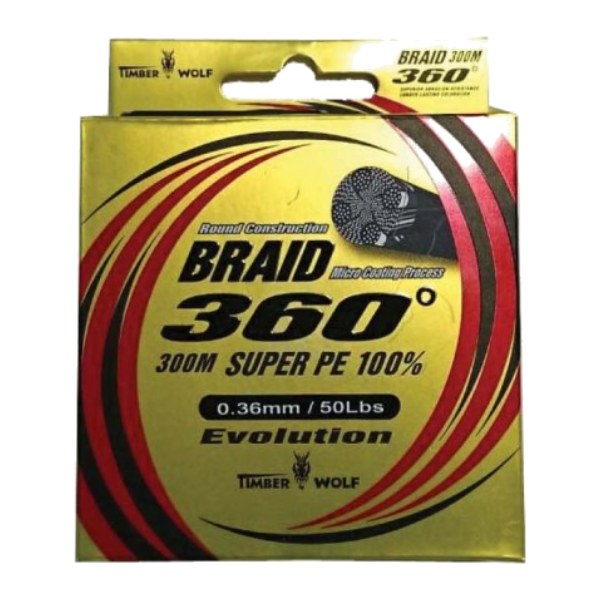 Timber Wolf Pe Braid 300M - Orange